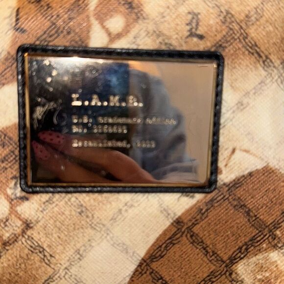 L.A.M.B. by Gwen Stefani Stencil  Satchel Luxury Designer Handbag - Picture 3 of 9